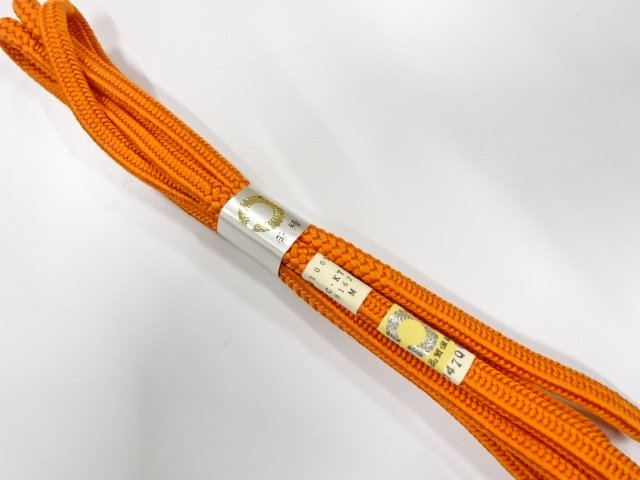 未使用品　正絹　手組帯締め